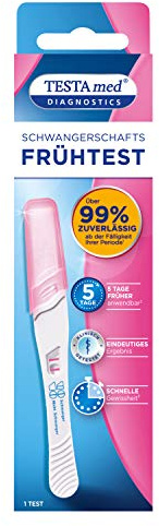TESTAmed DIAGNOSTICS Schwangerschaftsfrühtest, der Schwangerschaftstest liefert ein sicheres Testergebnis von über 99%