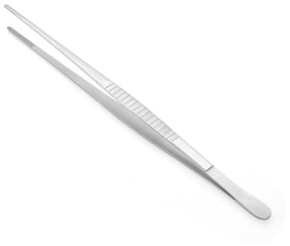 de Buyer - Feine Präsentationszange aus Edelstahl - Länge 30 cm - 4238.30, Grau