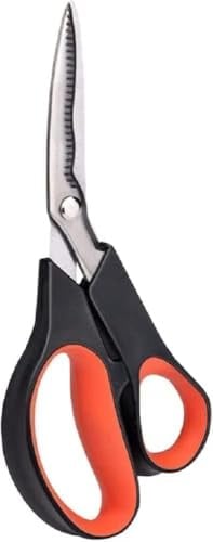 BLACK+DECKER Blumenschere - Multifunktionale Gartenschere - Stahlklinge - Kunststoffgriff - Blumenschneider und Gartenschere - Schwarz/Orange