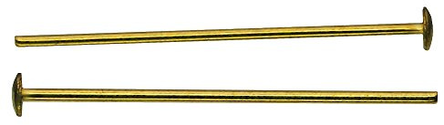 100x Kristall Verbinder Kettelstift Messing 45mm ~ Kronleuchter Lüster