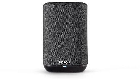Denon Home 150 NV kabelloser Lautsprecher mit integrierter HEOS Multiroom-Technologie, Bluetooth, Apple AirPlay 2, Schwarz