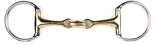 ARBO-INOX Olivenkopfgebiss für sanfte Kontrolle – doppelt gebrochen – Argentan 13,5 cm
