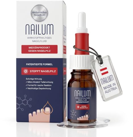 NAILUM ANTI-NAGELPILZ | Nagellack 10ml | Nagelpilzmittel zur Behandlung | auch gegen starken Nagelpilz - mittels Tiefenwirkung