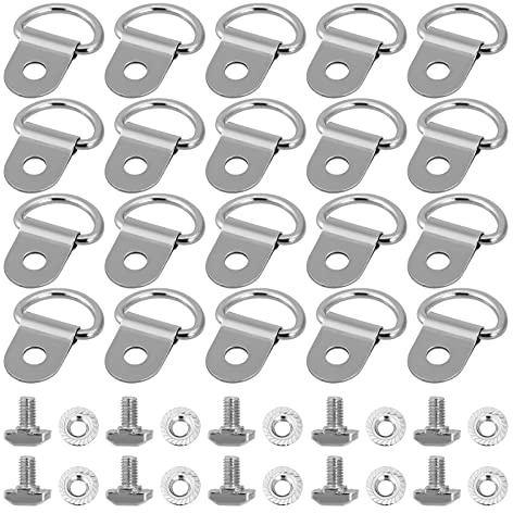 20 Stück Pflanzenhalter Ösen Edelstahl Aufhängevorrichtungen Ösen Pflanzenhalter Edelstahl Form D Gurke und Tomate Stützclips Aufbauring Zurröse Pflanzenhalter Ösen für Paradies, Gewächshaus, Garten