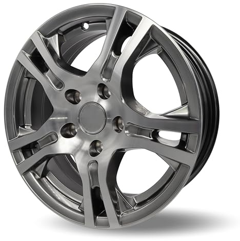 Tomason Germany TR7 6015 6Jx15 112x5 ET30 1000kg silber/hyperblack z.B. Hobby, Caravan, Trailer, Anhänger