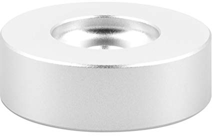 kwmobile Plattenspieler Single Adapter für 7" Platten - 45 RPM Schallplatten Adapter - Aluminium - 3,8cm Durchmesser - mit großem Mittelloch - Plattenspieler Zubehör - Vinyl Accessories