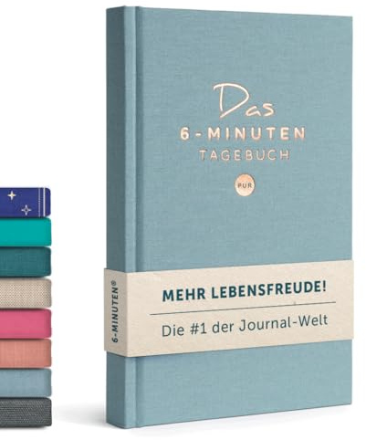 6-Minuten® Tagebuch für Erwachsene 2026 (Das Original) – Mehr Achtsamkeit, Resilienz & Selbstliebe – Dankbarkeitstagebuch, Journal Buch – Achtsamkeitstagebuch in 22 Sprachen übersetzt