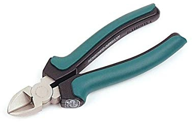 Brüder Mannesmann Seitenschneider, 6 Zoll (160 mm) - ergonomische Schneidezange aus hochwertigem Werkzeugstahl - geeignet zum Schneiden von Draht, Kabel und dünnem Kunststoff | M10956