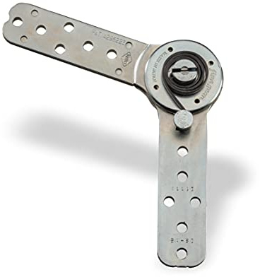 Rastgelenk Möbel-Beschlag IS-250-SS45-12-90 | Polstergelenk für Kopfstütze und Armlehne | mit Rückholfeder | universell einsetzbar | 2 Stück