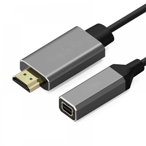HDMI auf Mini für DisplayPort Konverter Adapter Kabel 4K X 2K HDMI Stecker für DP Mini weibliches Videokabel Nur anwendbar für Port, Funktioniert