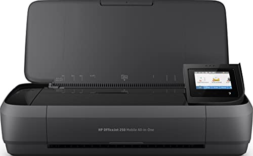 HP OfficeJet 250 mobiler Multifunktionsdrucker (Drucker Scanner, Kopierer, WLAN, ePrint, WiFi Direct, USB, 4800 x 1200 DPI) schwarz