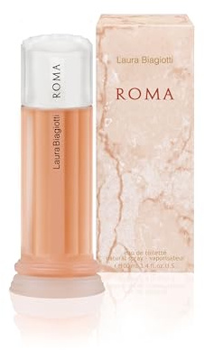 Laura Biagiotti – Roma Donna Eau de Toilette 100 ml – Parfum Damen – Orientalisch-würzige Duftkomposition – Frische und blumige Noten – Ikonischer Flakon inspiriert von dorischen römischen Säulen
