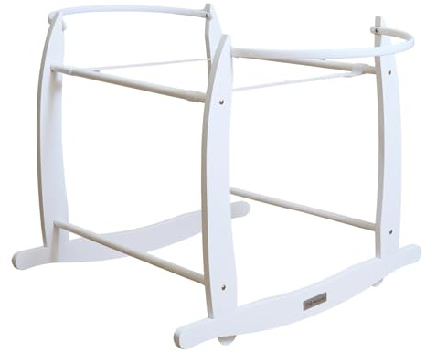 Clair de Lune Deluxe Schaukelständer für Babykörbe, Weiß