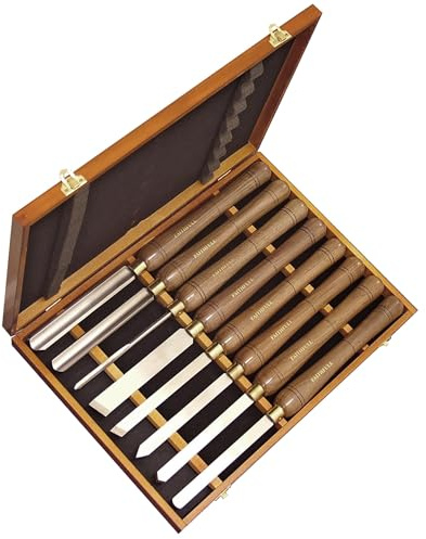 Faithfull - HSS Drehmeißel Holz Set Boxed 8PC - FAIWCTSET8B