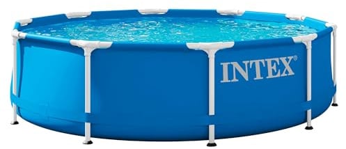 Intex 28200NP – Aufstellpool Metal Frame Rund, 4485 L, Stahl und PVC, Blau, 305x76 cm