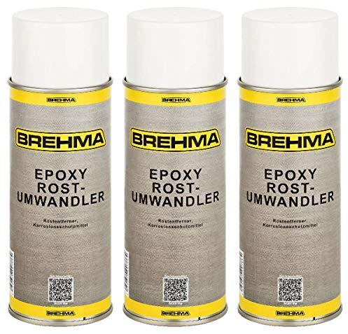 BREHMA 3X Epoxy Rostumwandler Spray 400ml Rostentferner Rostschutz Roststopp
