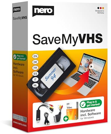 Nero SaveMyVHS | Videobearbeitung | Digitalisieren von Videokassetten | Windows 11/10