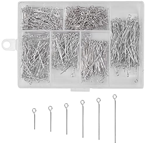 Schmuckherstellung, Schmuckherstellung ZubehöR Etwa 1000 StüCk, Kettelstifte Verschiedene GrößEn, FüR Schmuck Diy, 30/26/24/22/20/18 mm