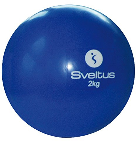 Balle lestée Sveltus 2kg, Diamètre 12,5 cm, blau