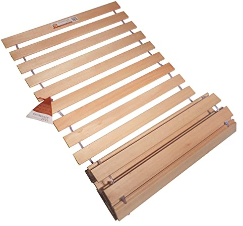 Chirollet® Premium Rollrost Passend für 90x200 cm große Betten | Ohne Montage & absolut rutschsicher | Belastbar bis 300 kg | Made in Germany | Roll-Lattenrost Vollholz | 10 Jahre Garantie