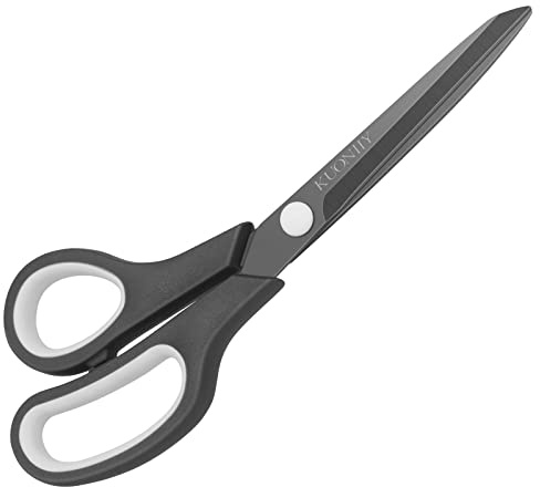 KUONIIY Schere Ultra scharfe Titanbeschichtung, weiche Komfortgriffe, Mehrzweckschere, 19,5 cm