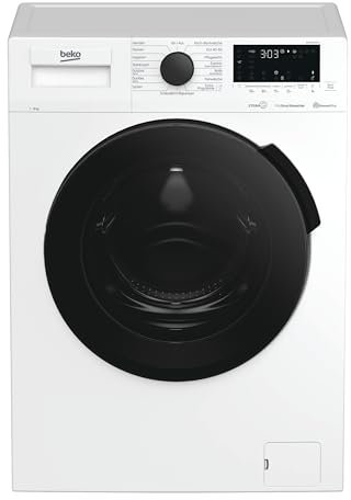 Beko WMC81464ST1 Waschmaschine, Bluetooth, 8 kg, ProSmart Inverter Motor, Dampffunktion, Pet Hair Removal, Watersafe+, Weiß