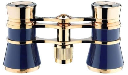 Eschenbach Optik Opernglas Glamour 3x25 mit 3X-Vergrößerung in blaugold - bestens geeignet für kulturelle Veranstaltungen wie Theater, Bühnenaufführungen oder die Oper
