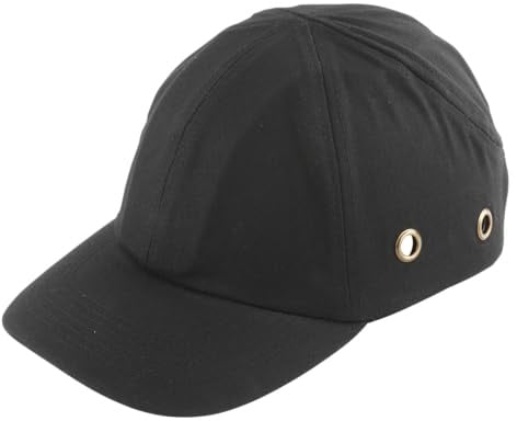 wolfcraft Anstoßkappe - Schutzkappe im Baseball-Cap-Design mit versteckter ABS-Hartschale, Kopfschutz nach EN 812, Anstosskappe Größe 54–59 cm - 4969000