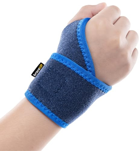 BraceUP Handgelenkbandage Kinder – Verstellbare Handgelenkschiene für Jungen und Mädchen (100–140 cm), Handgelenkschoner für Alltag, Sport & Verletzungen