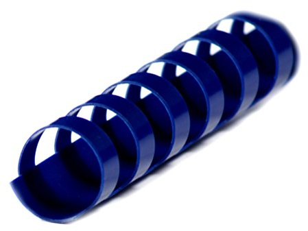 r&b BRP120-BL Plastikbinderücken 21 Ringe 12 mm, 100 Stück