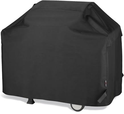 Unicook Grillabdeckung Wetterfest, 140 x 58 x 107 cm | Wasserdicht, UV-beständig, Kältebeständig, mit Mesh-Luftöffnungen, für Weber Spirit, Genesis, Enders, 3-4 Brenner Grills