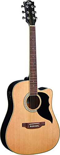 Akustische Gitarre Eletrificata. Tavola in Abete laminat, Fasce und Boden in linden. Adatto a chi fa il primo passo nel mondo della chitarra akustica. Dotata di preamp VAN3L EQ