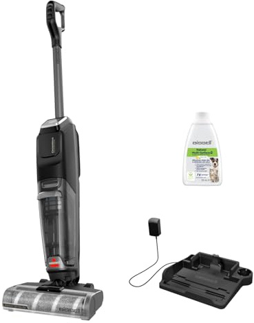 Bissell CrossWave OmniForce Edge, Kabelloser Nass Trockensauger, Saugen & Wischen in Einem oder nur Saugen Modus, Nasssauger mit ZeroGap-Technologie, Waschsauger, 240m² Mehrflächenreinigung, 4017N