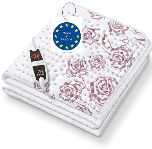 Beurer UB 75 Wärmeunterbett, anschmiegsame Wärmeauflage, 6 Temperaturstufen und Schnellheizung, Oberseite aus weicher Baumwolle, 150 x 80 cm, Abschaltautomatik, maschinenwaschbar