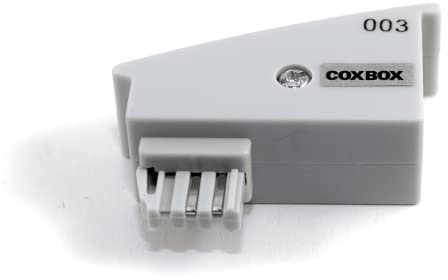 COXBOX TAE RJ45 DSL Adapter für Fritz!Box o. Speedport in grau - 4/5 belegt, nicht 1/8 - 8P2C