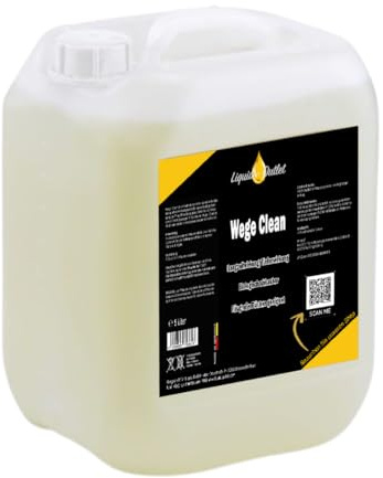 Liquid Outlet Wege Clean Steinreiniger 5L – Biologischer Grünbelagentferner für Pflastersteine, Kies & Beton – Steinreiniger intensiv außen, Flechtenentferner, Terassenreiniger Außenbereich