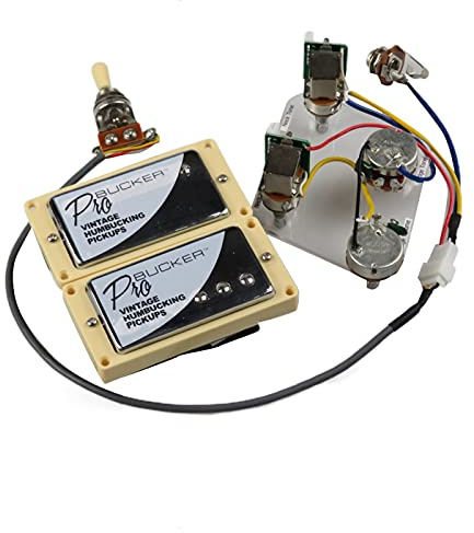 E -Gitarren -Tonabnehmer Alnico 5 Humbucker -Tonabnehmer Probucker Push/Pull -Kabelbaum für Epiphone Gibson (Color : Chrome YE Frame)