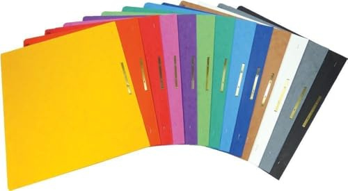 Brunnen Schnellhefter Pappe extrastark - GROßPACK bunt - 13 Stück beziehungsweise Farben im Pack - für Schule, Job, Büro und zu Hause