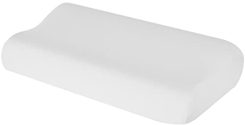 Theonoi Kissenbezug Kissenhülle für Nackenkissen Nackenstützkissen Gesundheitskissen Nackenrollen aus Baumwolle für Größen von 35x60 bis 45x75 cm (Weiß 109)