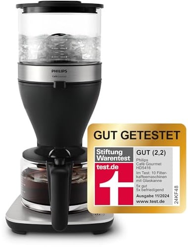 Philips HD5416/60 Filterkaffeemaschine Café Gourmet Schwarz 1.25L 1800W