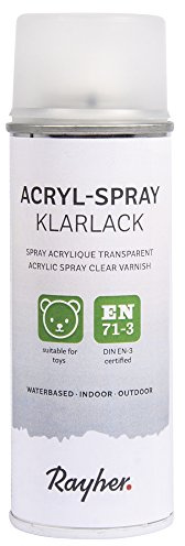 RAYHER 34146000 Acryl Spray Klarlack, matt, Dose 200ml, Acryl, Transparent, 5.5 x 5.5 x 17 cm