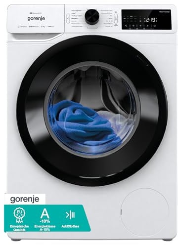 Gorenje WPAM74A1T Waschmaschine mit Dampffunktion/ConnectLife / 7Kg / 1400 U/min / 15 Programme/Totaler AquaStop/Wave Active Trommel/ExtraHygiene/PowerWash/Schnell Waschgang/EEK: A-10%