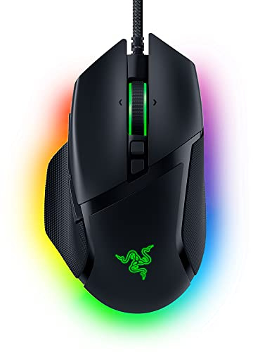 Razer Basilisk V3 - Kabelgebundene, anpassbare Gaming Maus mit Chroma RGB für PC / Mac (10+1 programmierbare Tasten, neigbares HyperScroll Mausrad, ergonomisches Design) Schwarz