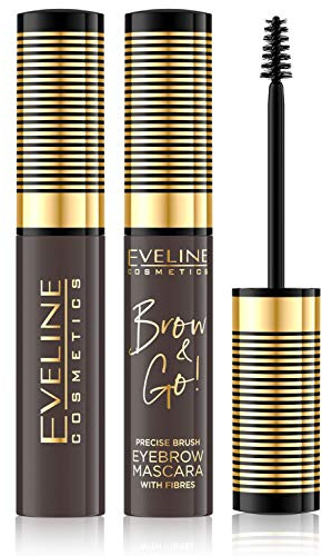 Eveline Cosmetics BROW&GO Präzisions-Augenbrauen-Mascara - Volumenverstärkende & Langanhaltende Formel in den Farbtönen Hell, Dunkel und Taupe