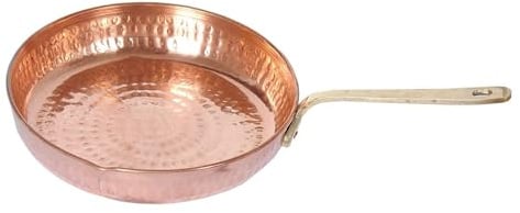 TreegoArt Bratpfanne aus reinem Kupfer, Tadka-Pfanne, Bratpfanne, Kochen, Serviergeschirr, für Zuhause und Hotel, Restaurant, Küchenartikel, 350 ml