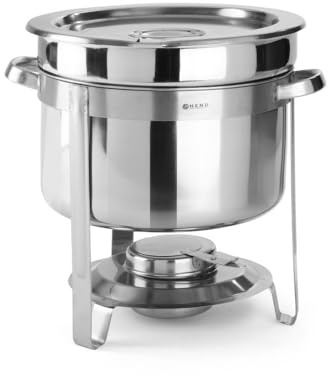 HENDI 472507 Suppen Chafing Dish, Silber, 8,0 Liter