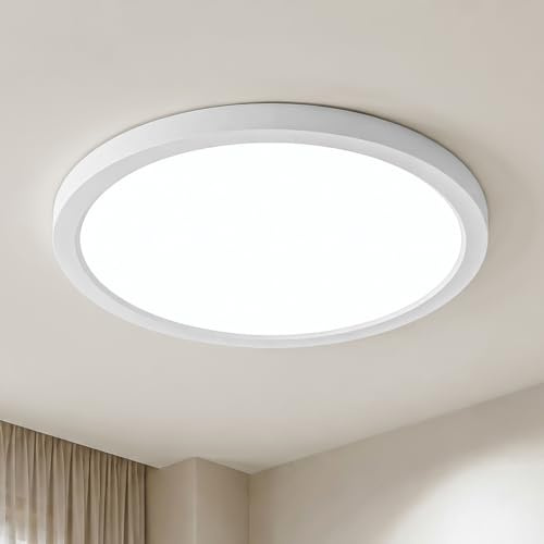 LQWELL LED Deckenleuchte Ultra Dünn Weiß 30cm 23W 6000K