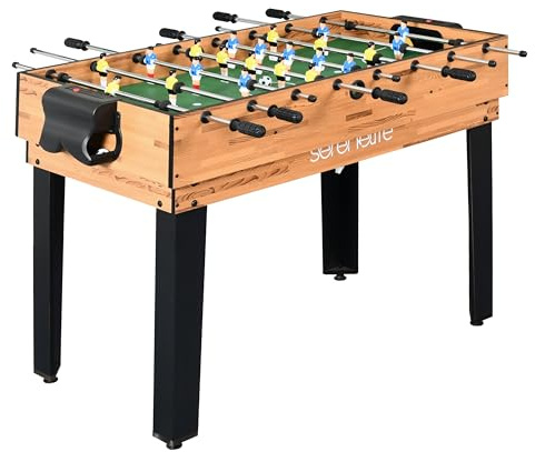SereneLife 2/4/5/6-in-1 Multifunktionstisch – inkl. Billardtisch, Tischtennisplatte, Tischkicker, Kickertisch, Airhockey Tisch, Shuffleboard & Bowling Tische – Spieltisch Kinder & Erwachsene