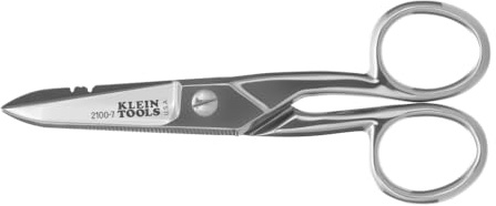 Klein Tools 2100-7 | Elektriker-Schere 190 mm | Präzise und langlebige Schere für Kabel und Draht | Profi-Werkzeug für Elektriker und Handwerker