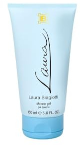 Laura Biagiotti Laura 150 ml, Duschgel Damen | Blumig, fruchtige, aquatische Komposition, Frische und zarte Noten, Tube mit Flip-Top-Verschluss